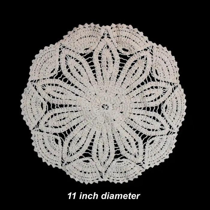 Ornate Crochet Cotton Mandala Sew Patch