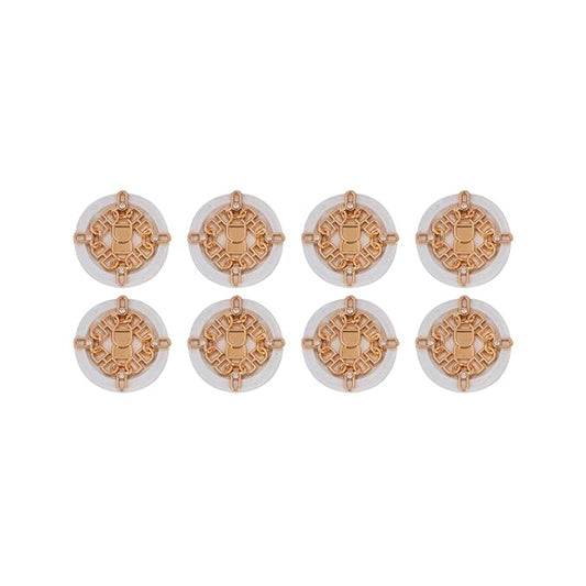 Ornate Floral and Diamond Metal Buttons
