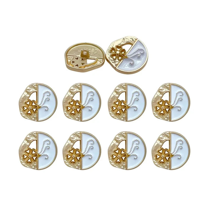 Ornate Metal Button | 18mm(28L) & 23mm(36L)