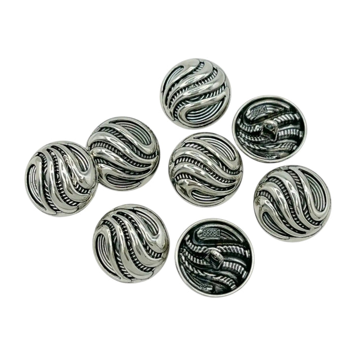 Antique silver / 18mm(28L) / 50 Buttons