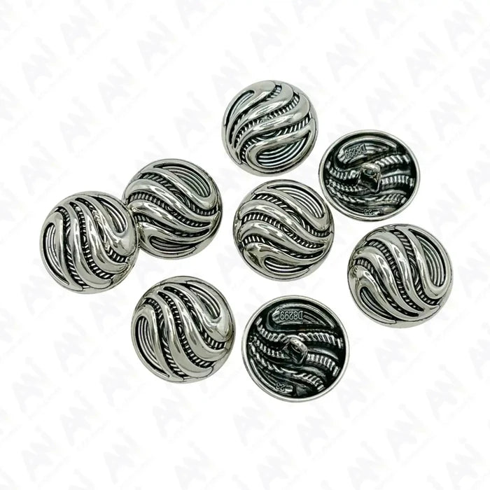 Antique silver / 23mm(36L) / 50 Buttons