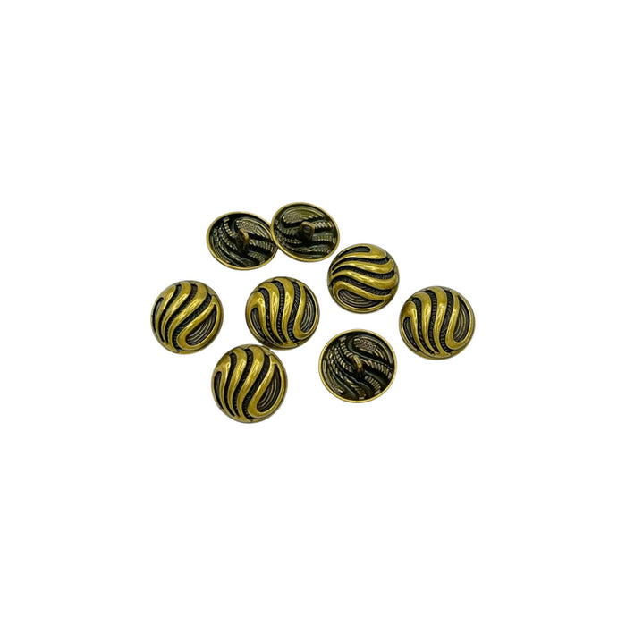 Antique gold / 15mm(24L) / 50 Buttons