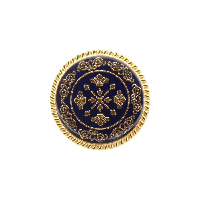 Ornate Snowflake Metal Buttons | 17mm(2L) & 22mm(34L)