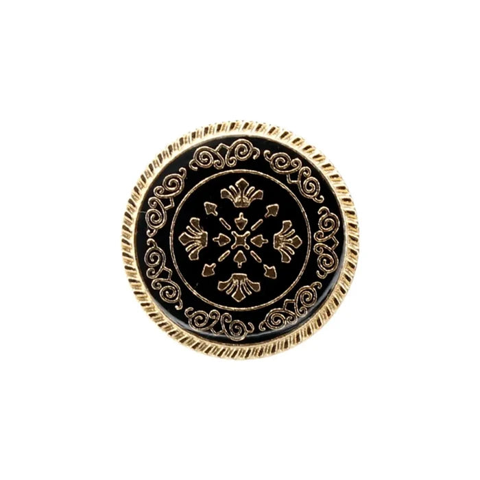 Ornate Snowflake Metal Buttons | 17mm(2L) & 22mm(34L)