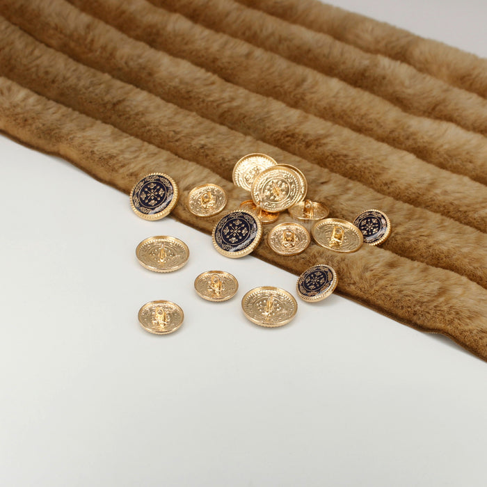 Royal blue / 17mm(27L) / 50 Buttons