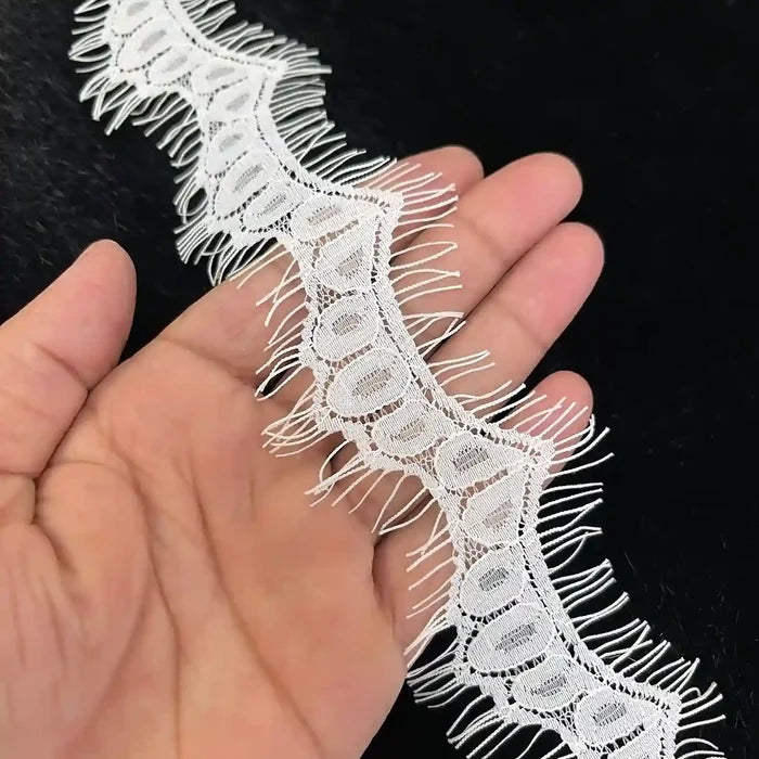 Oval Eyelet Scallop Lace Trim