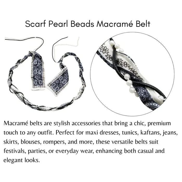 Pearl Scarf Wrap Belt