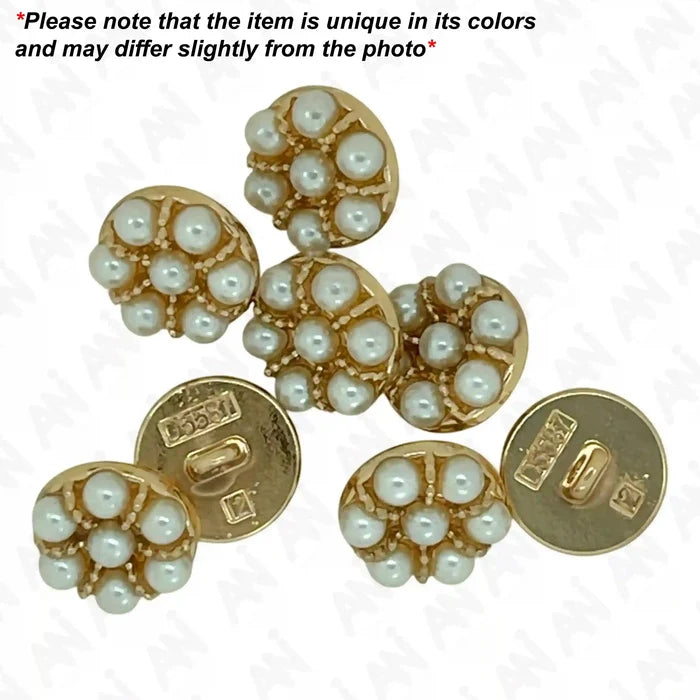 Gold / 12mm(19L) / 50 Buttons