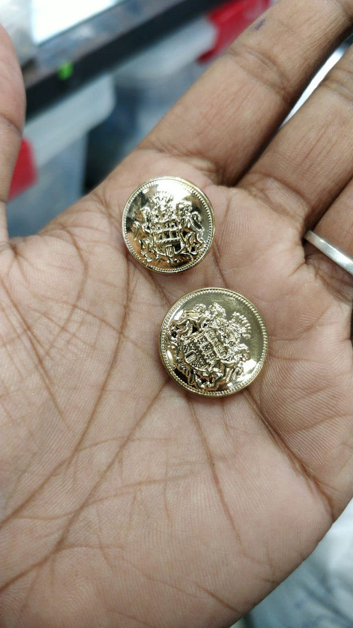 Pearl(16pcs)  & Crown Lion Buttons(Big-18pcs + Small-15pcs)