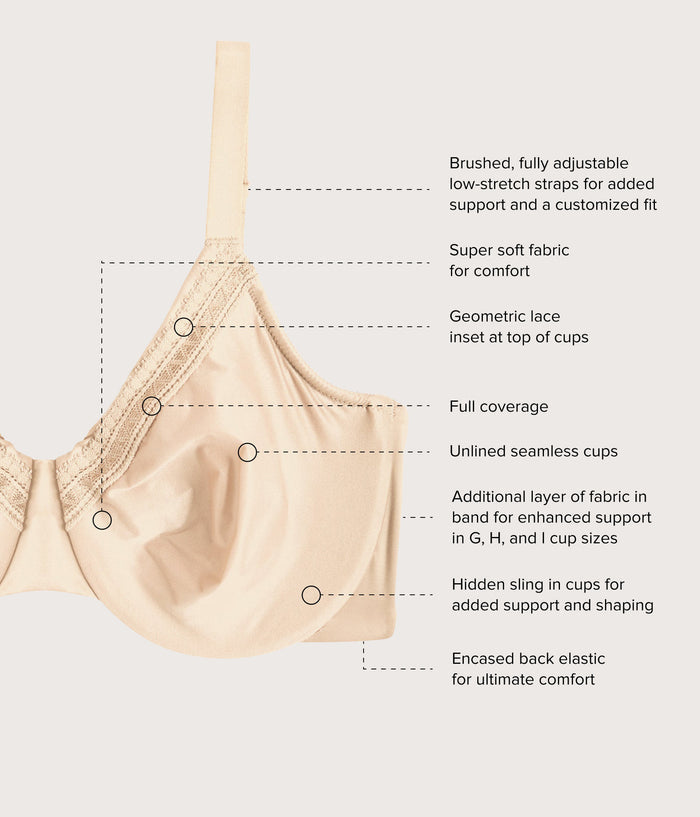 Perfect Primer Full Figure Underwire Bra Sand