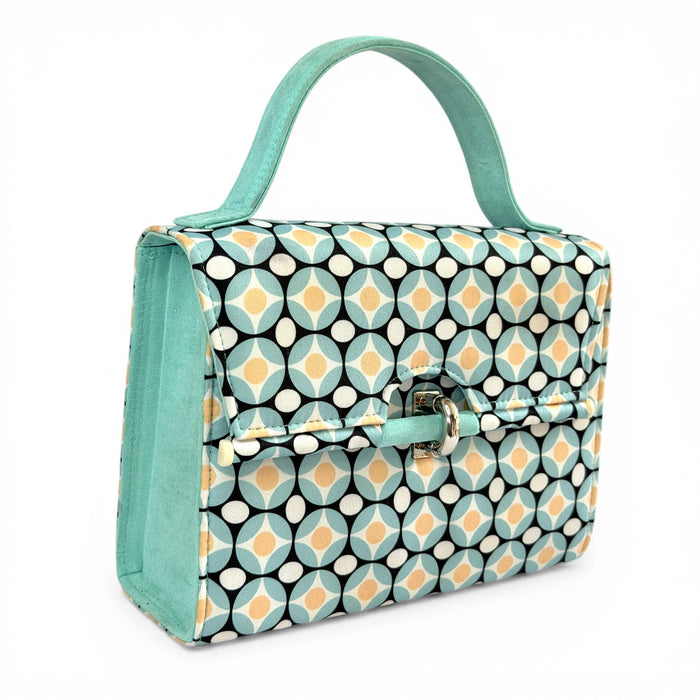 Peyton and Matching Malibu Aqua Geometric Wide Fit