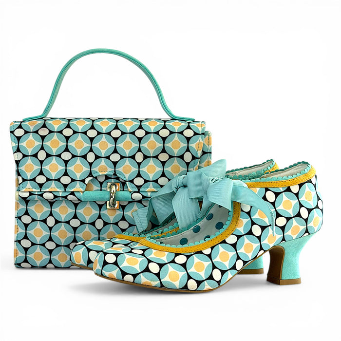 Peyton (Aqua Geometric)