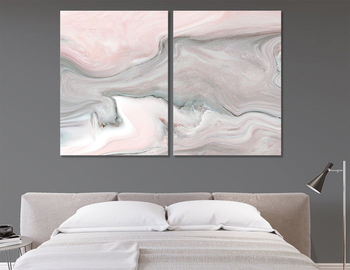Pink Abstract Wall Decor