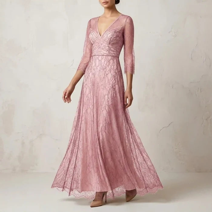 Pink French Leavers Lace Style fabric | 60 inches