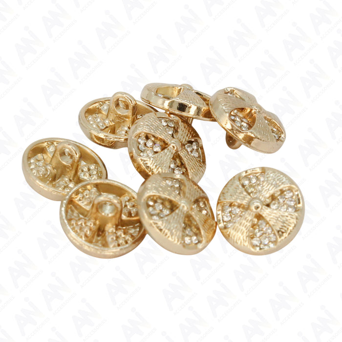 12mm(19L) / Gold / 50 Buttons