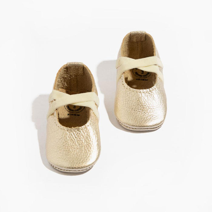 Platinum Ballet Slipper Baby Shoe - Babies in Bloom