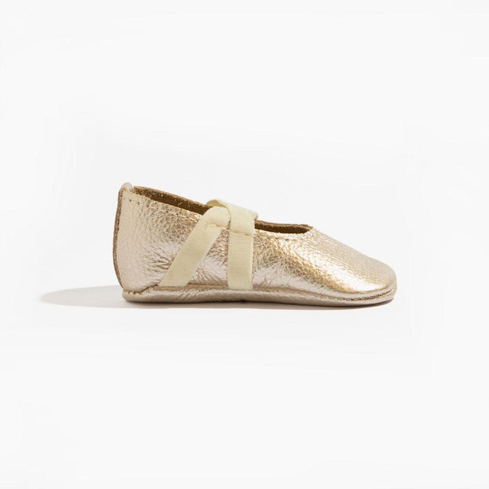 Platinum Ballet Slipper Baby Shoe - Babies in Bloom