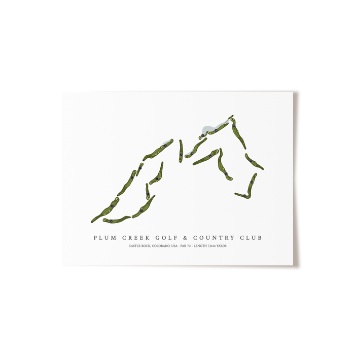 Plum Creek Golf & Country Club | Golf Course Map | Unframed