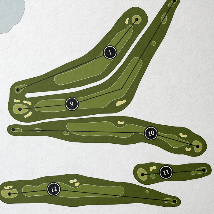 Pocono Farms Golf Course | Golf Course Map | Close Up