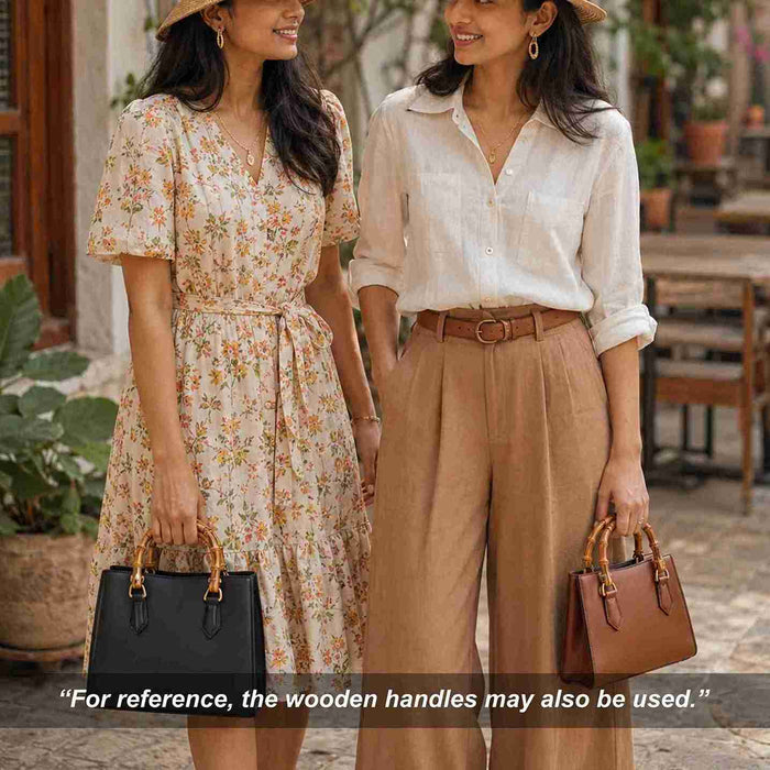 Premium Bamboo Wooden Bag Handle