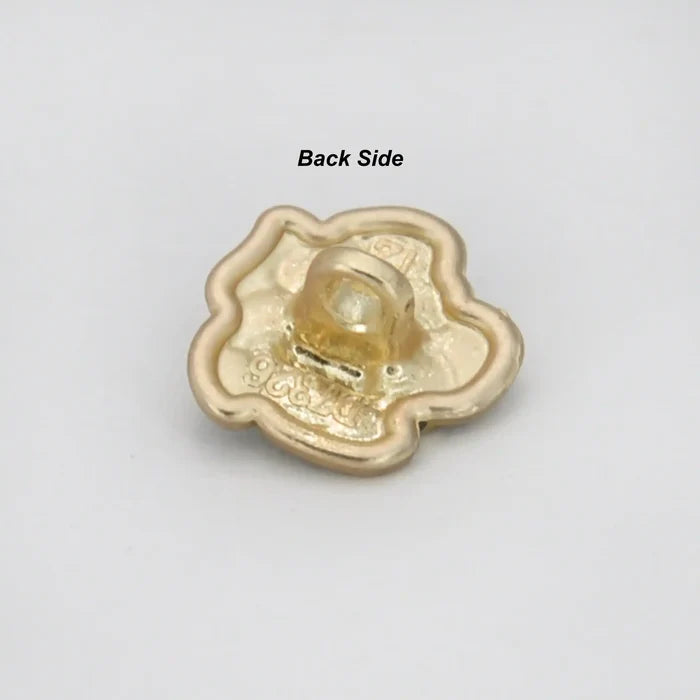 Premium Black Rose Metal Button | 12mm (20L)