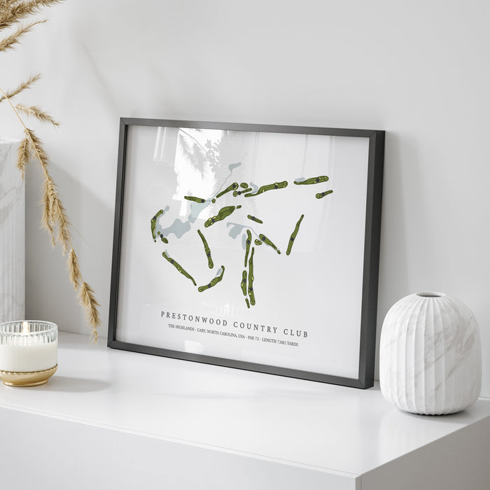 Prestonwood Country Club - The Highlands | Golf Course Map | On Table