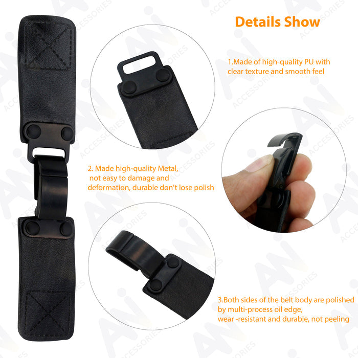 Pu Toggle Metal Buckle | 2 Pair