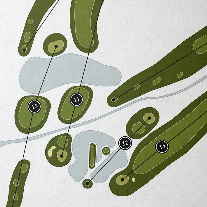 Pudding Ridge Golf Club | Golf Course Map | Close Up