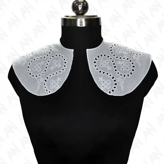Elegant Puritan neck collar with classic wide design for vintage inspired dresses and blouses