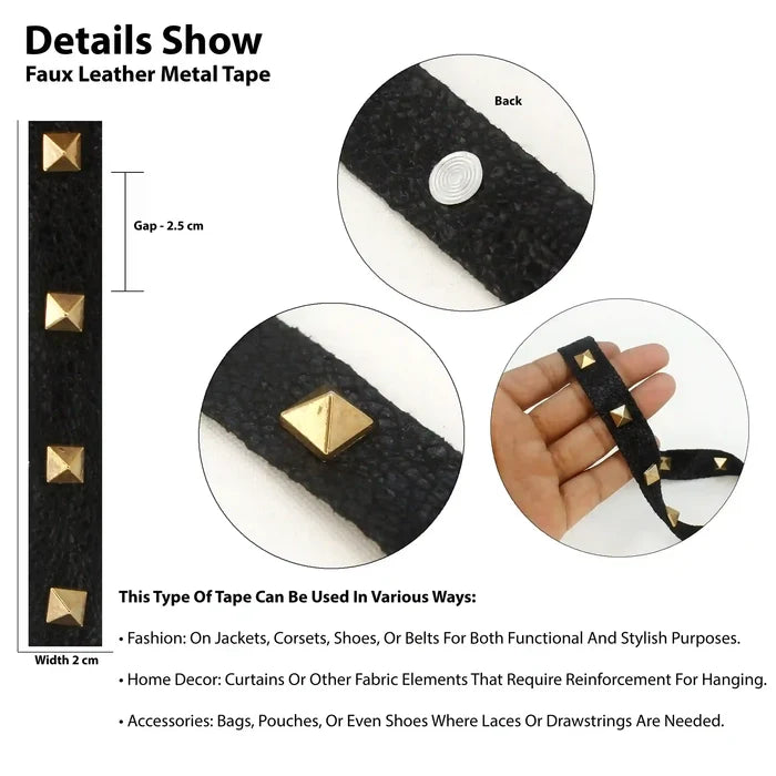 Pyramid Stud Trim Tape