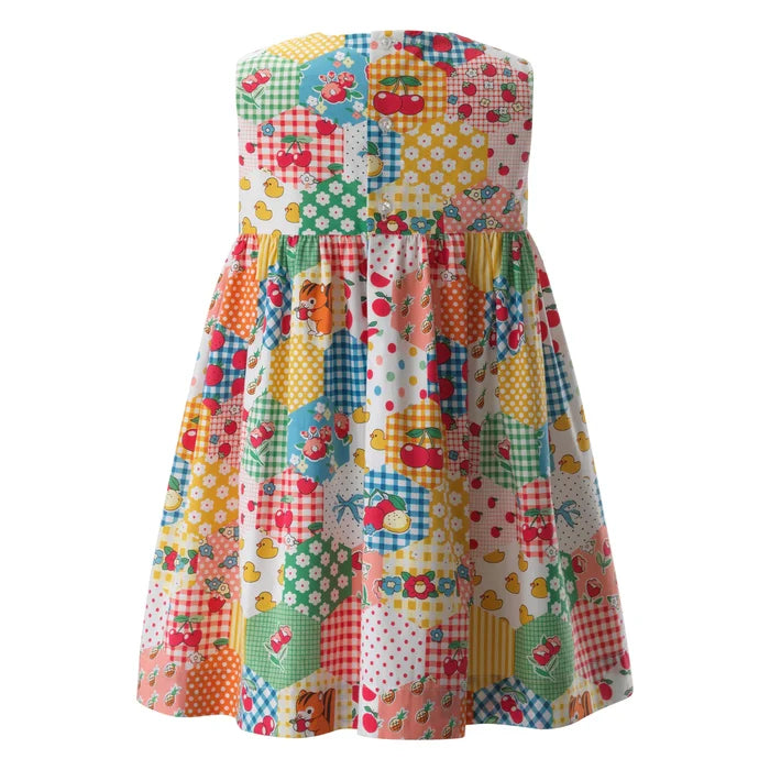 Rachel Riley - Bow Patchwork Dress