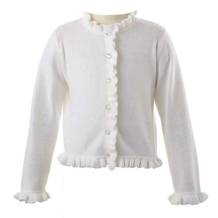 Rachel Riley - Frill Cardigan - White