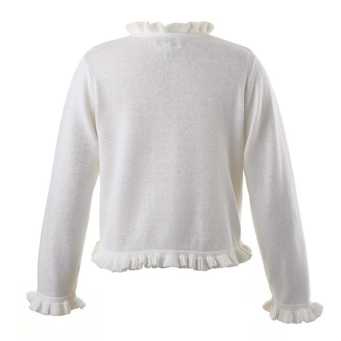 Rachel Riley - Frill Cardigan - White