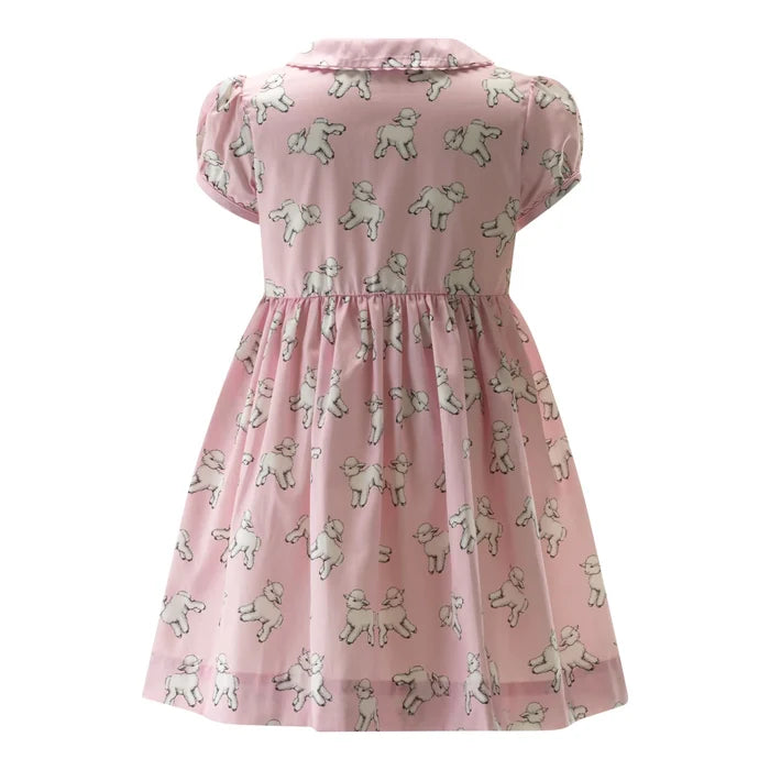 Rachel Riley - Lamb Button-Front Dress