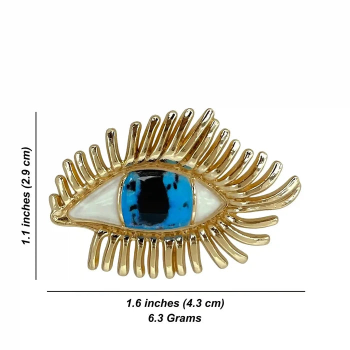 Radiant Eye Pin Brooch