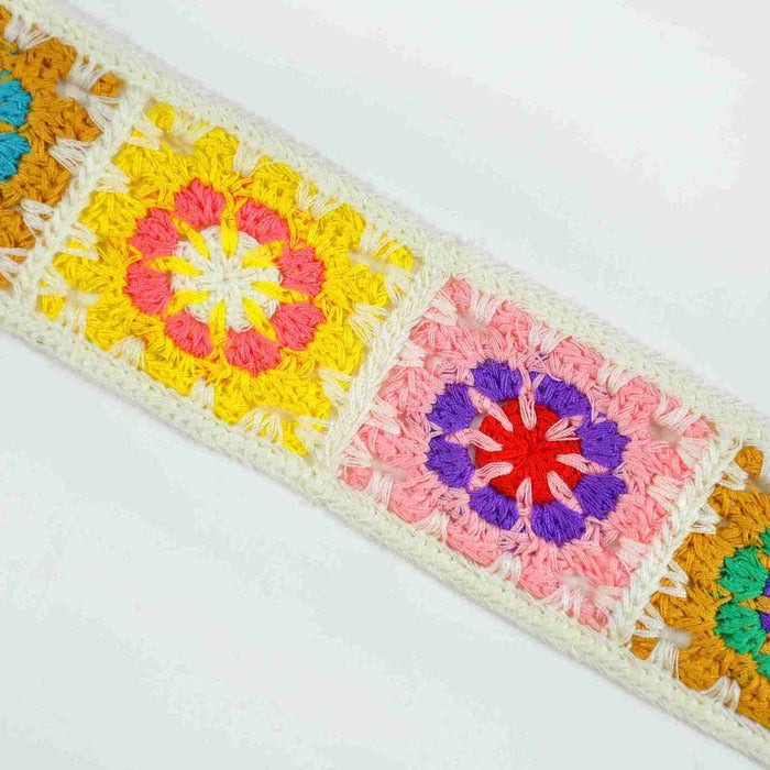 Rainbow Granny Square Trim
