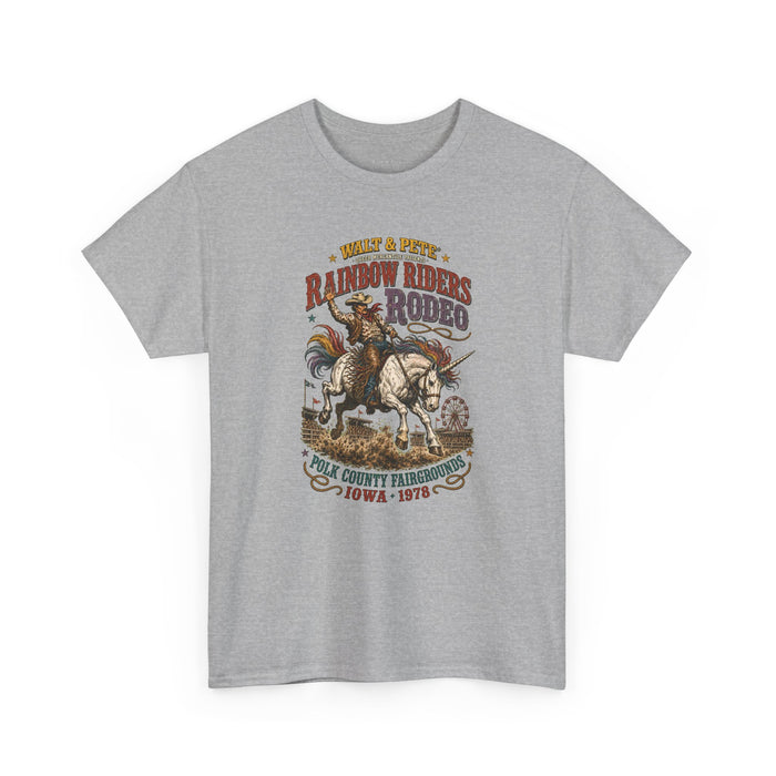 Rainbow Riders Rodeo 1978 Pride T-Shirt | Queer Western Graphic Tee