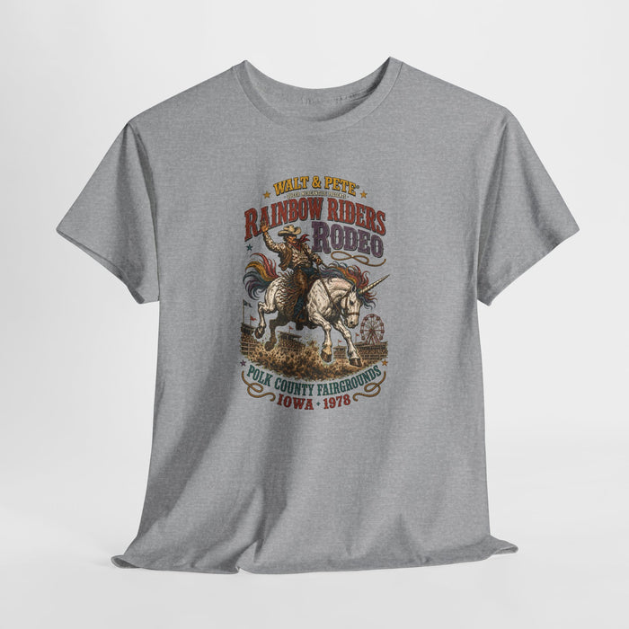 Rainbow Riders Rodeo 1978 Pride T-Shirt | Queer Western Graphic Tee