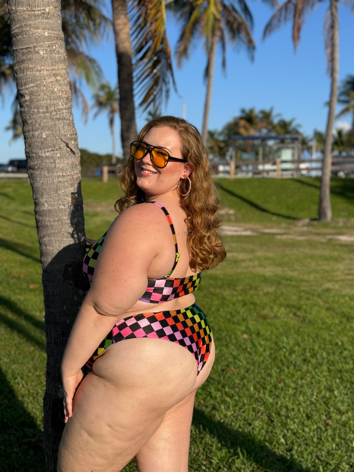 Rainbow Rink Cheeky Bikini Bottom