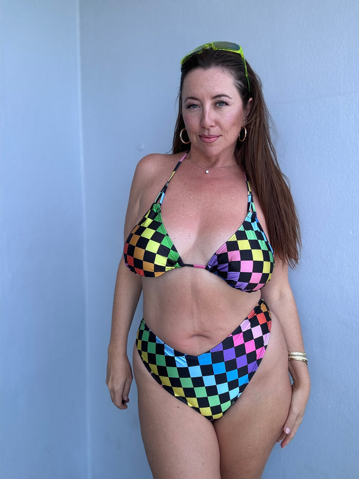Rainbow Rink Thong Bikini Bottom
