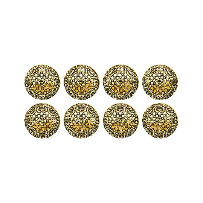 Raised Diamond Pattern Metal Buttons | 18mm(28L) & 21mm(34L)