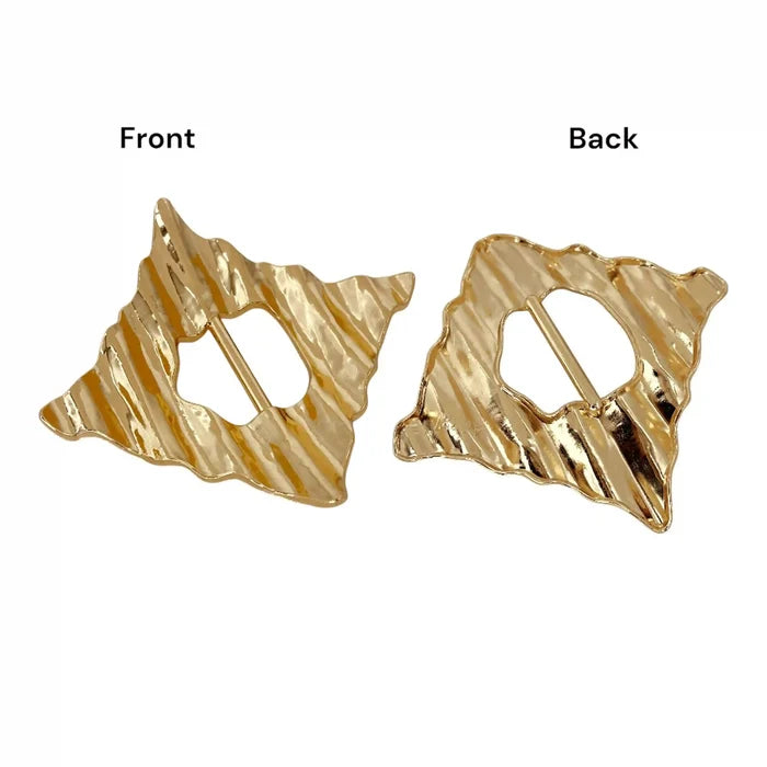 Rattan Texture Metal Buckle