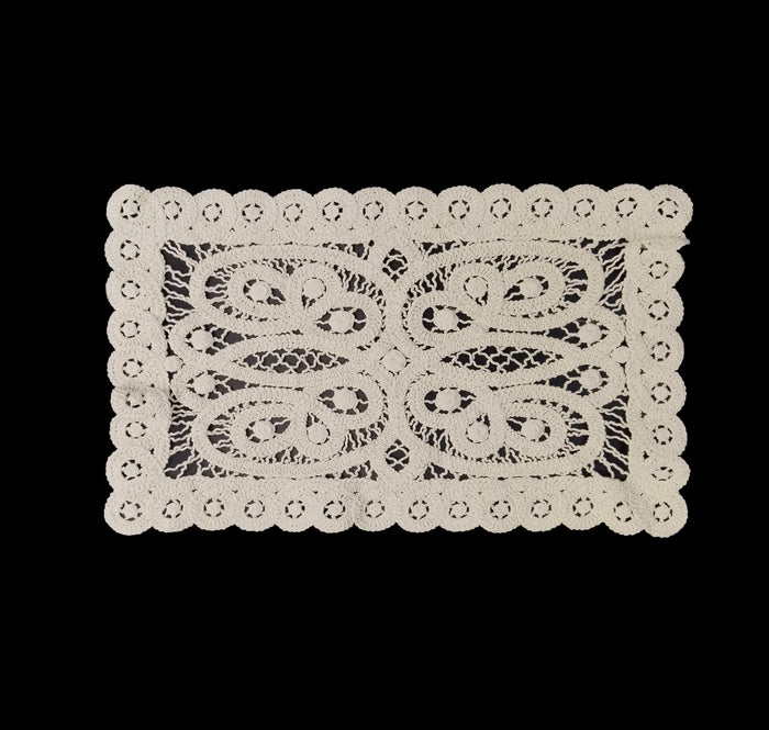 Rectangular Crochet Cotton Sew Patch