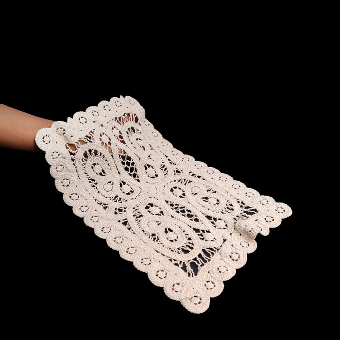 Rectangular Crochet Cotton Sew Patch