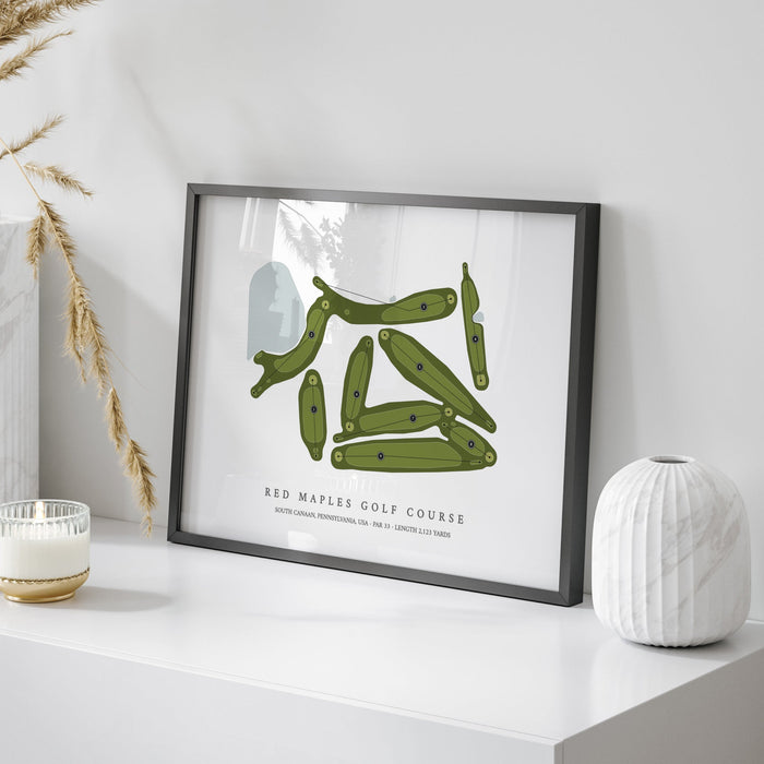 Red Maples Golf Course | Golf Course Map | On Table
