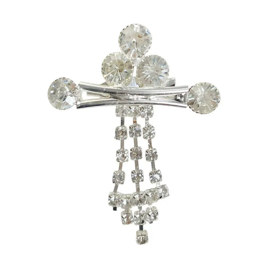 Elegant Regal Rhinestone & Crystal Brooch for Trendy Fashion with sparkling accents and a unique design