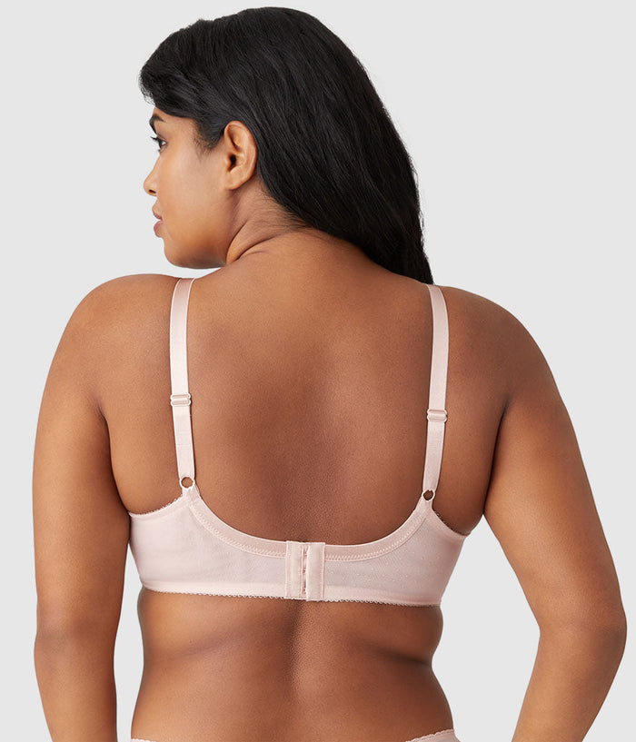 Retro Chic Full Figure Underwire Bra Rose Dust