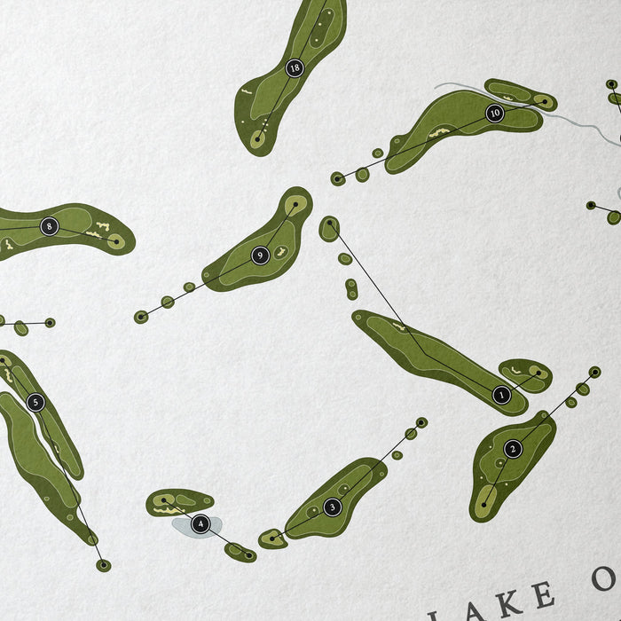 Reynolds Lake Oconee - The Creek Club | Golf Course Map | Close Up