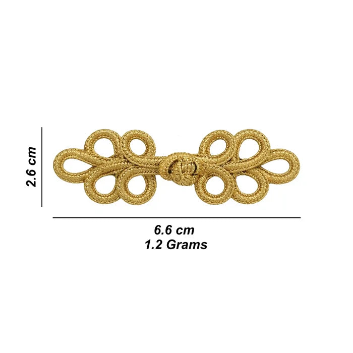 Ribbed Gold Barrel Bead