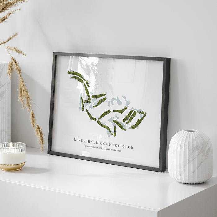 River Hall Country Club | Golf Course Map | On Table